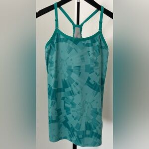 💚 Under Armour HeatGear Tank w/ Built-In Bra | Gym-to-Errands Essential | Teal